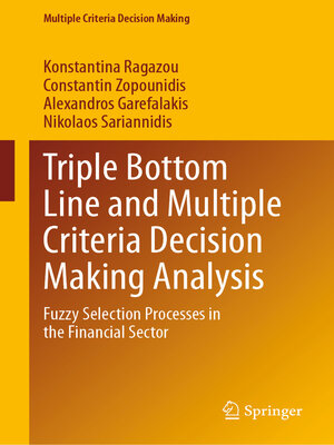 cover image of Triple Bottom Line and Multiple Criteria Decision Making Analysis